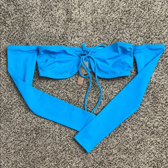 Skims Turquoise Bikini Top - Picture 1 of 2